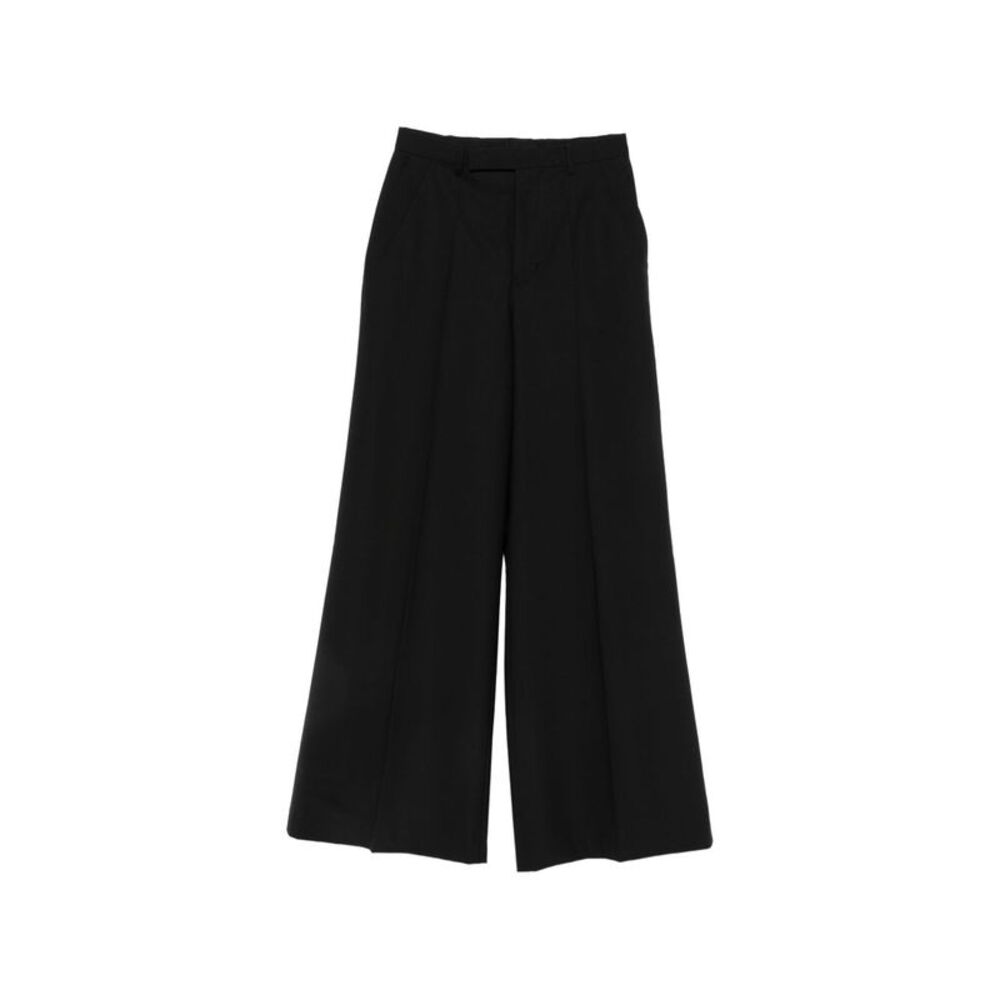 Rick Owens Women Wool Wide-Leg Trousers